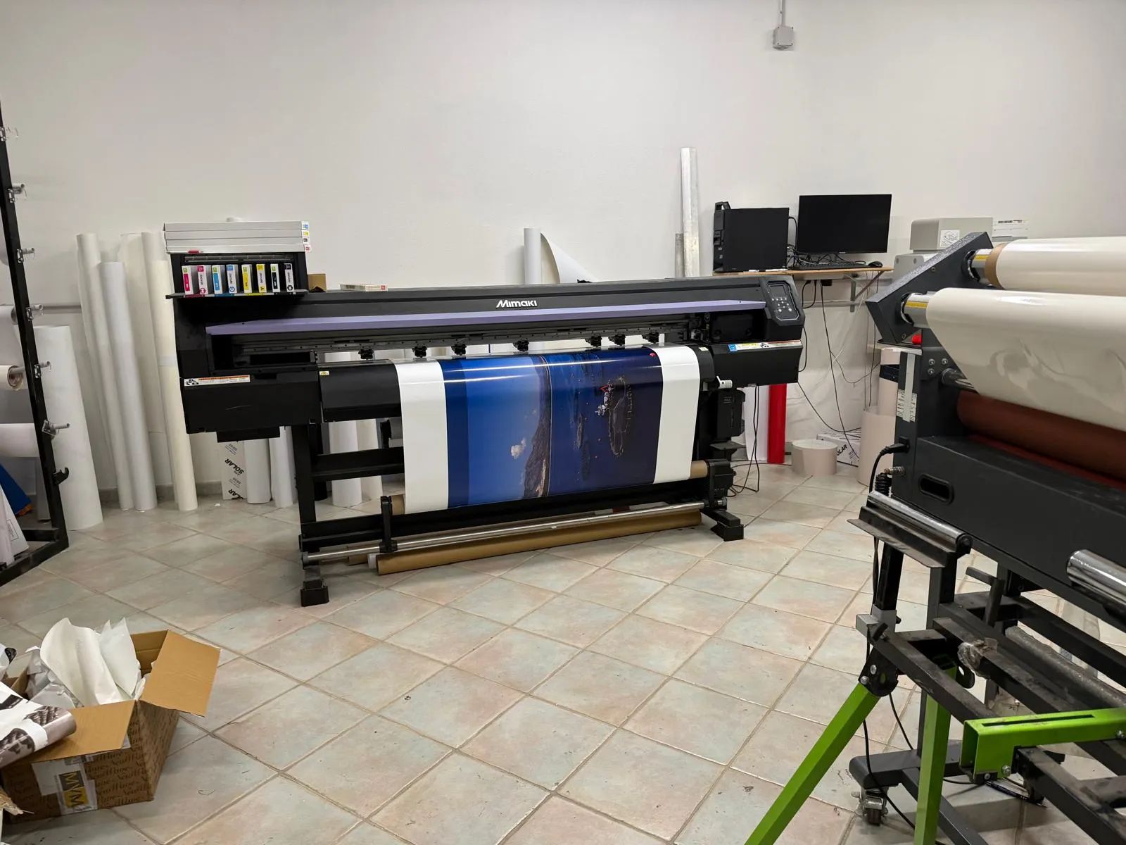 Area di stampa del laboratorio